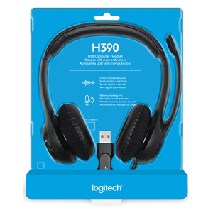 Casque USB Logitech H390 ref : 981000406 noir